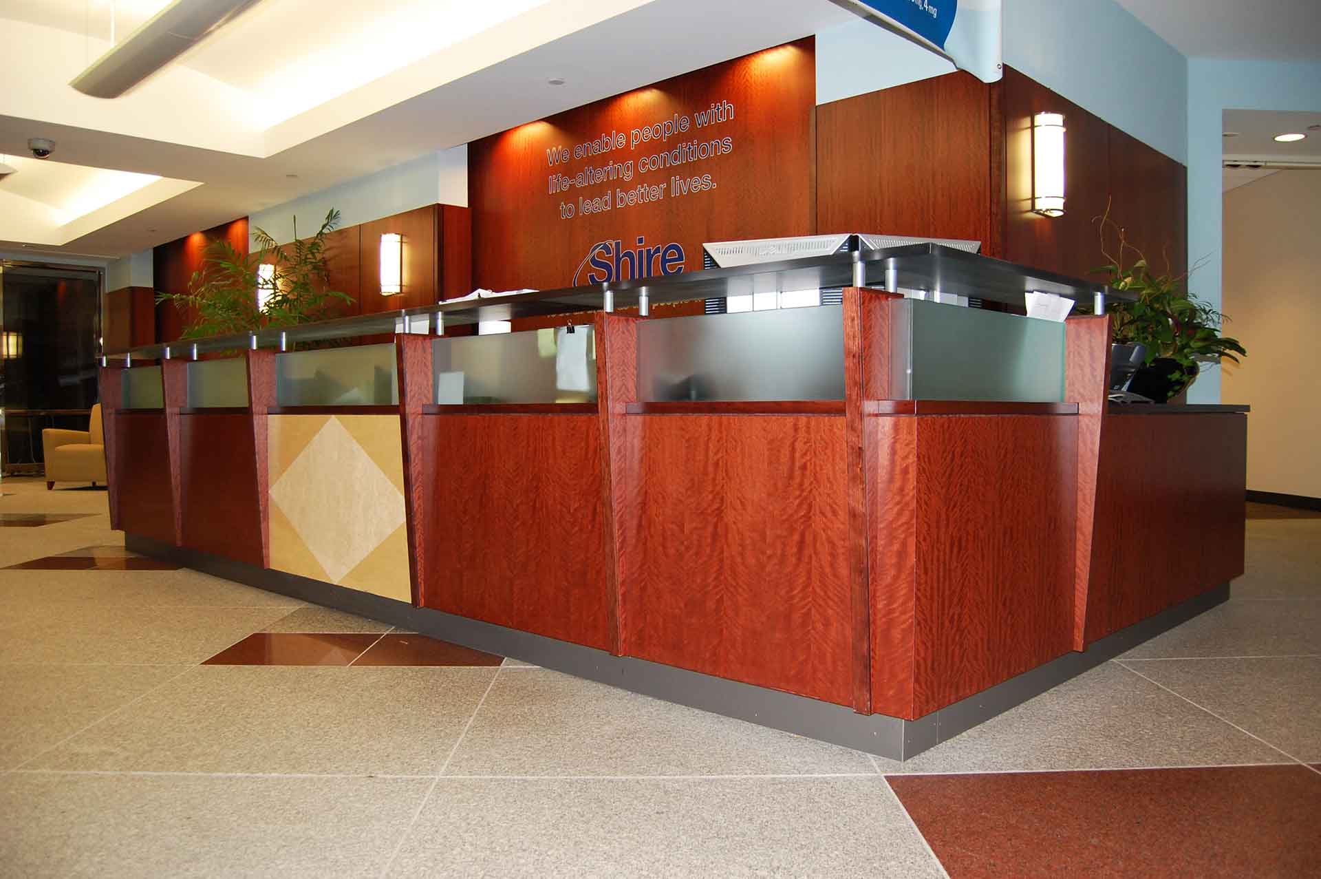 front desk at shire